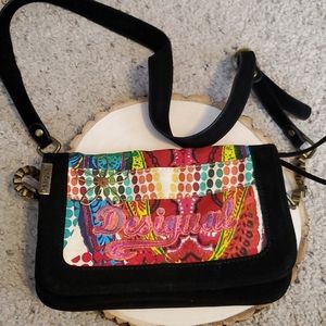 Desigual Multi-colored Suede Feel Handbag